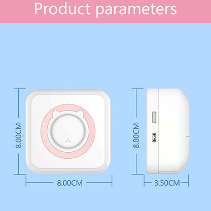 Portable Mini Label Printer Photo Thermal Adhesive Labels Printers Inkless Bluetooth Pocket Mini Printer Stickers Maker 57MM